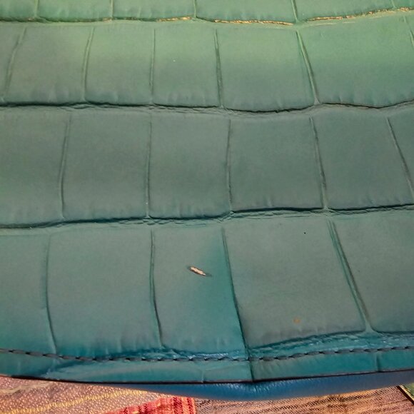 Coach Green Croc Shoulder Bag - Picture 7 of 8